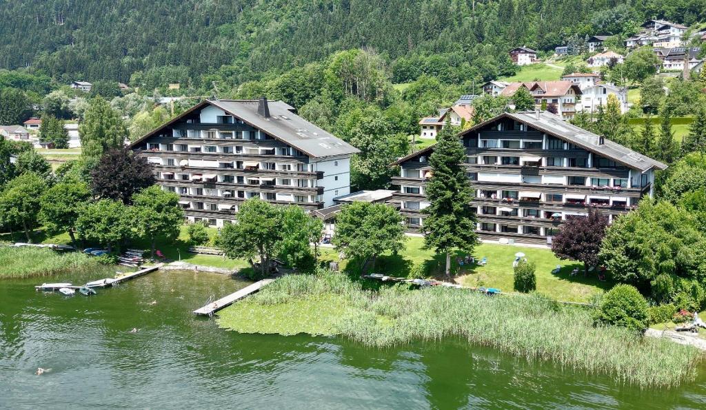 ANJA Seeblickappartement Haus Hänsel u Gretel am Ossiacher See mit direktem Seezugang, Hallenbad, Skiarena Gerlitzen