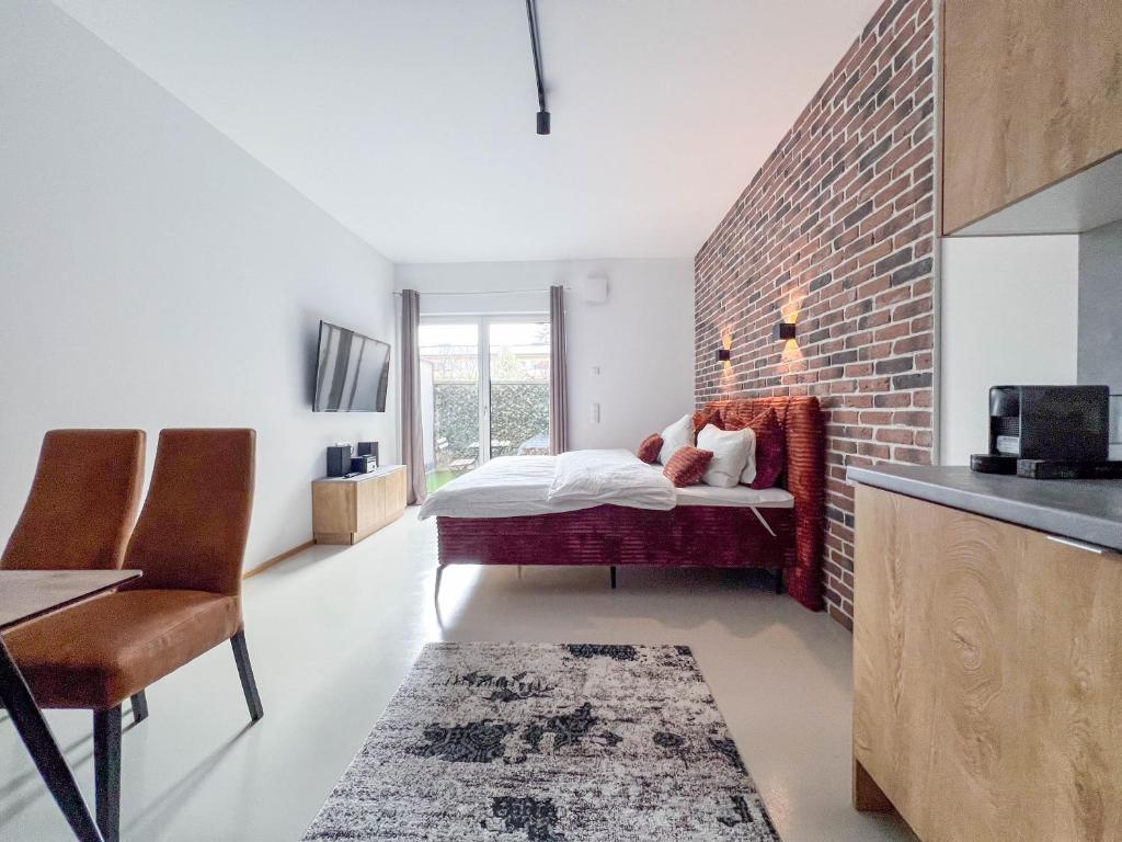 Möbliertes Apartment + Terrasse